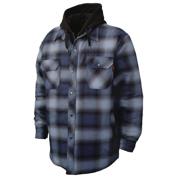 Tough Duck® Quilt Lined Hooded Flannel Jac-shirt - WS06