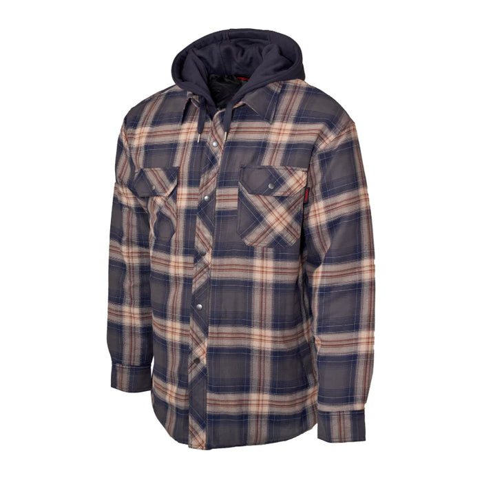 Tough Duck® Quilt Lined Hooded Flannel Jac-shirt - WS06