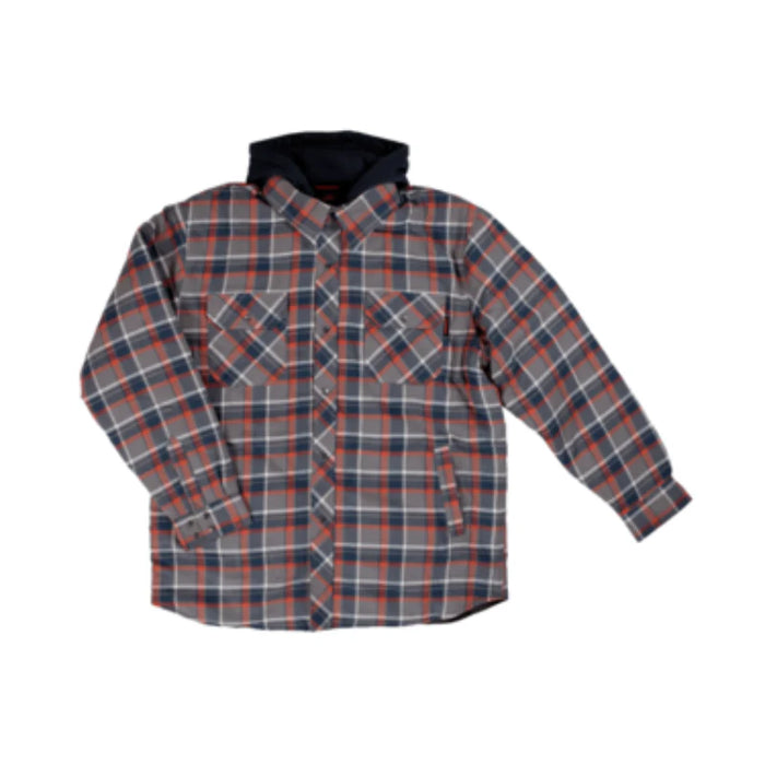 Tough Duck® Quilt Lined Hooded Flannel Jac-shirt - WS06