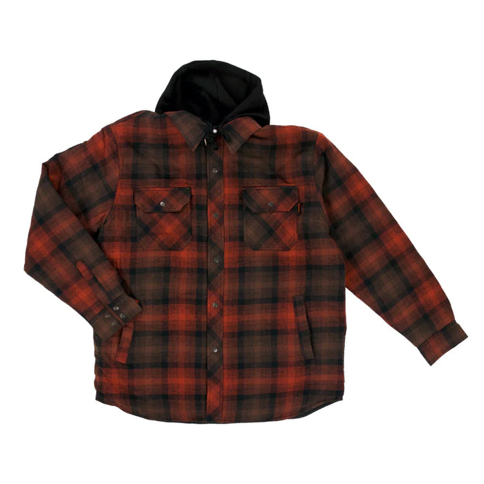 Tough Duck® Quilt Lined Hooded Flannel Jac-shirt - WS06