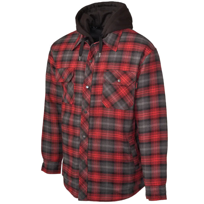 Tough Duck® Quilt Lined Hooded Flannel Jac-shirt - WS06