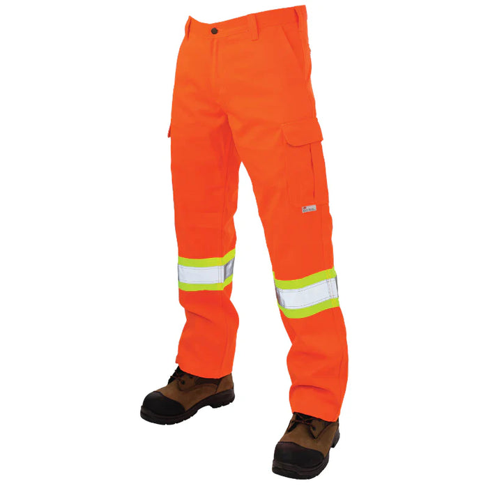 Tough Duck® Relaxed Fit Twill Safety Cargo Work Pant - CSA Class 3 - SP01