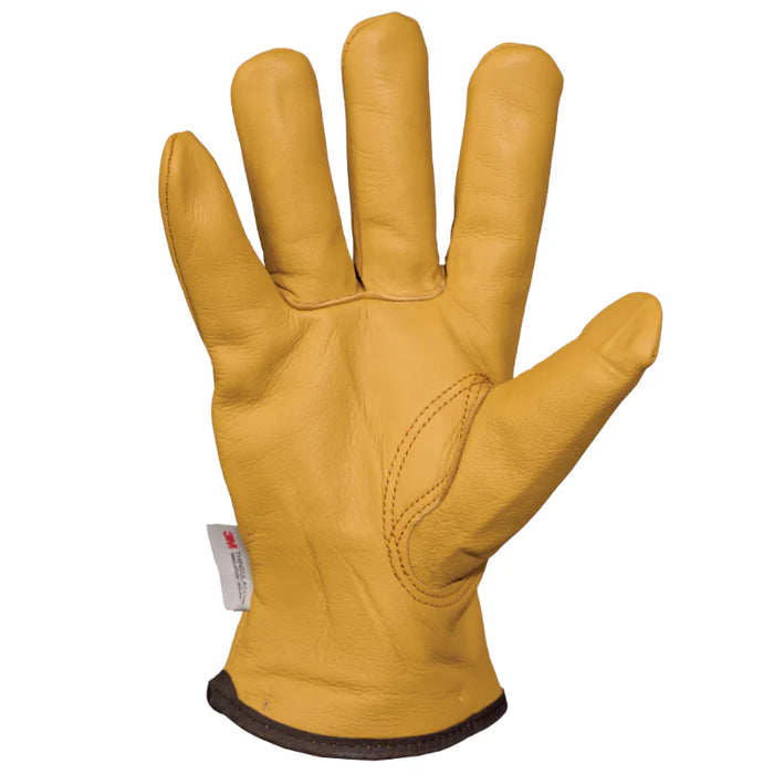 Tough Duck® 3M Thinsulate - Lined Leather Driver Glove - Brown - WG08
