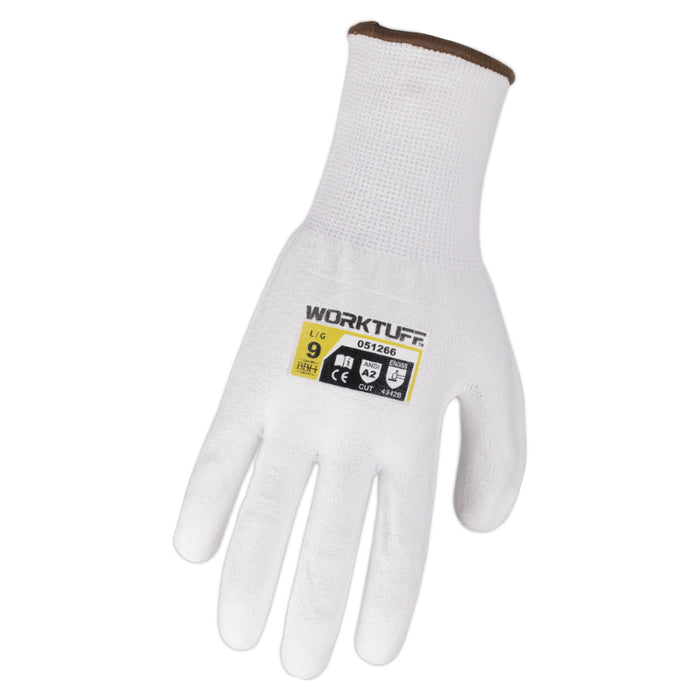 Worktuff® ANSI A2 Cut Resistant Polyurethane Safety Gloves - 51266