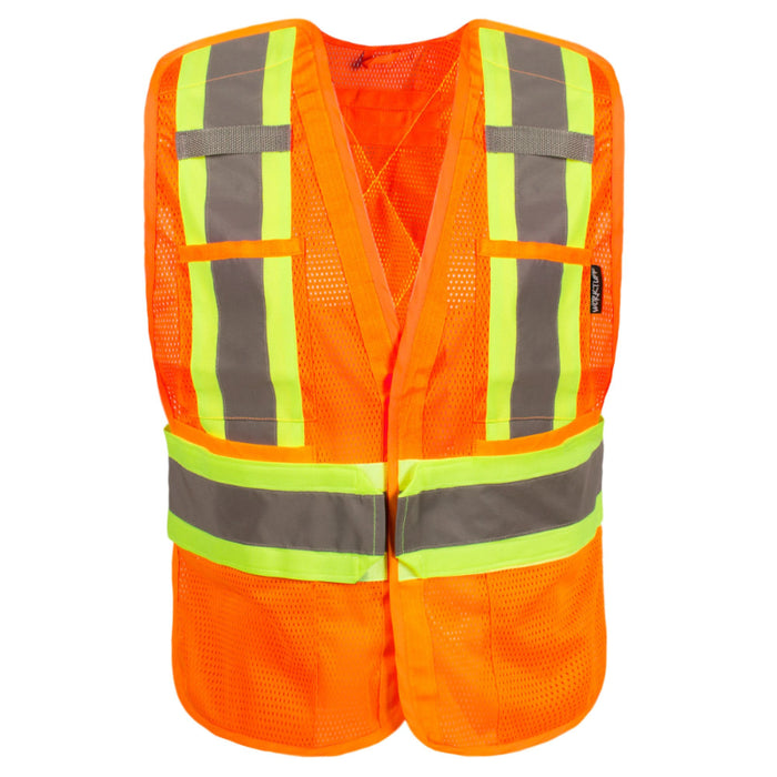 Worktuff® Hi-Vis 5 Point Tear Away Mesh Vest - 116526