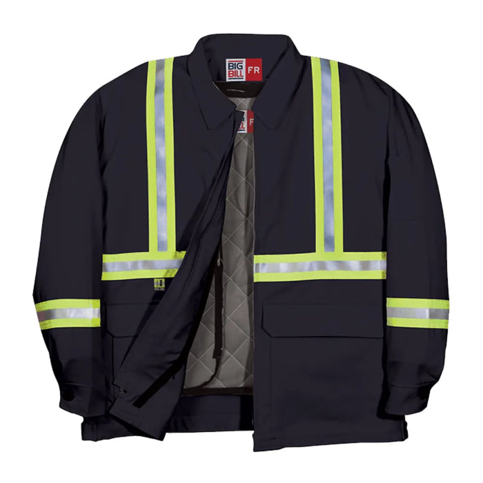 Big Bill® Zip-in/Zip-out Flame Resistant Hi Vis Jacket - CL345US9