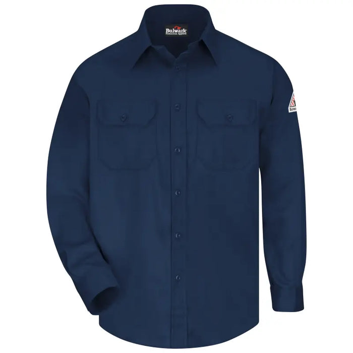 Bulwark® Button Up Flame Resistant Men's Uniform Shirt - SLU8