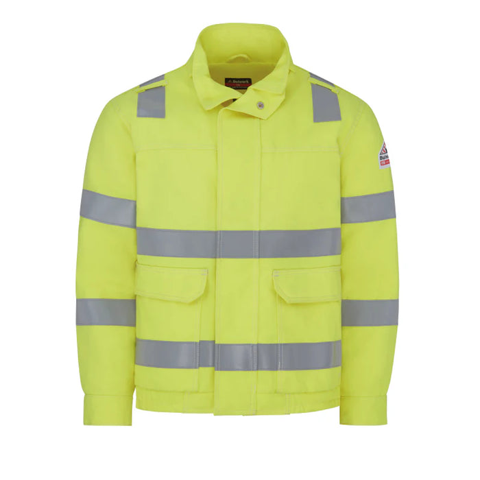 Bulwark® Men's Flame Resistant Hi-Vis Bomber Jacket - Yellow - JMJ6
