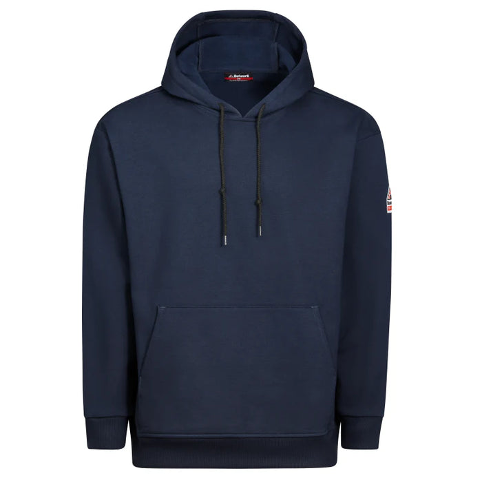 Bulwark® Men's Flame Resistant Pullover Fleece Hoodie - Navy - SEB4