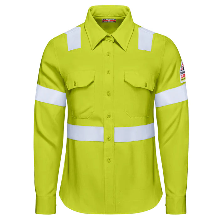 Bulwark® Women's Flame Resistant High Vis - Work Shirt - S1W3