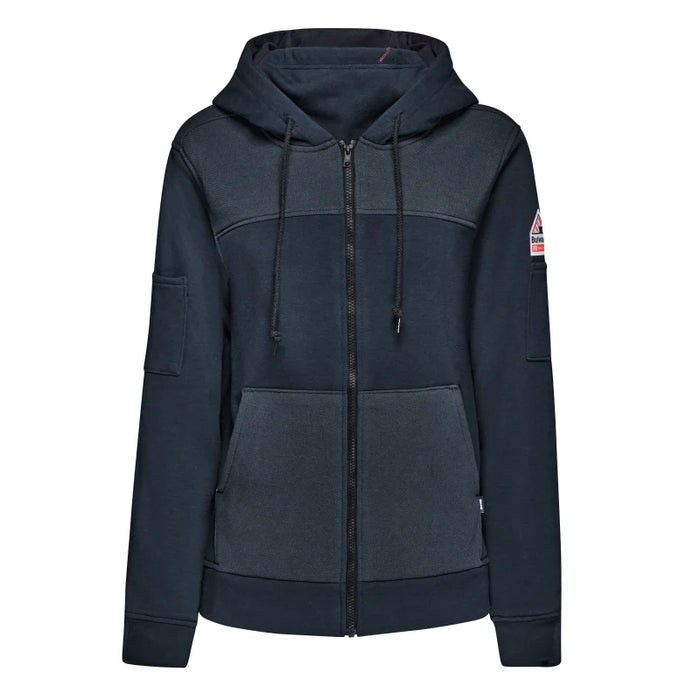 Bulwark® Women's Flame Resistant Zipped Hoodie - Navy - SMM7