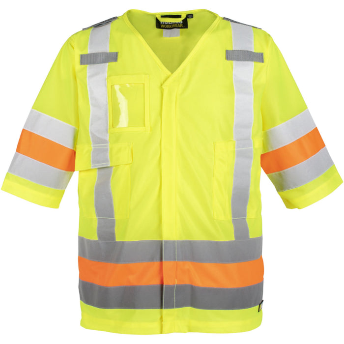 Holmes® Short Sleeve UV Resistant Yellow Traffic Safety Jacket - 116603