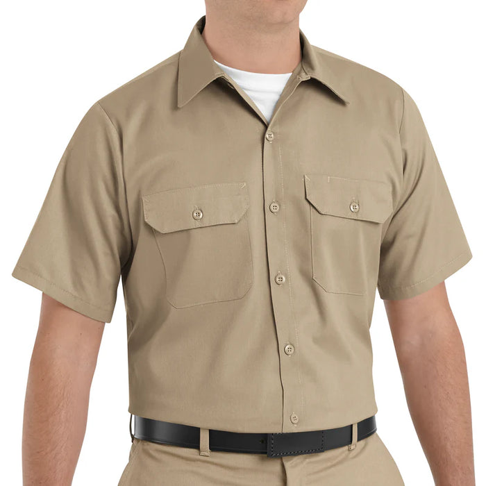 Red Kap® Men's Short Sleeve Utility Uniform Shirt Wrinkle Resistant - ST62