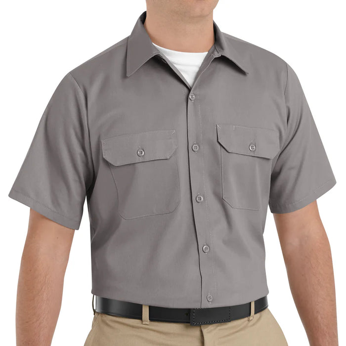 Red Kap® Men's Short Sleeve Utility Uniform Shirt Wrinkle Resistant - ST62