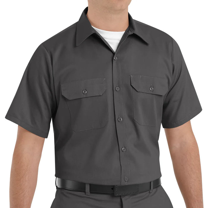 Red Kap® Men's Short Sleeve Utility Uniform Shirt Wrinkle Resistant - ST62