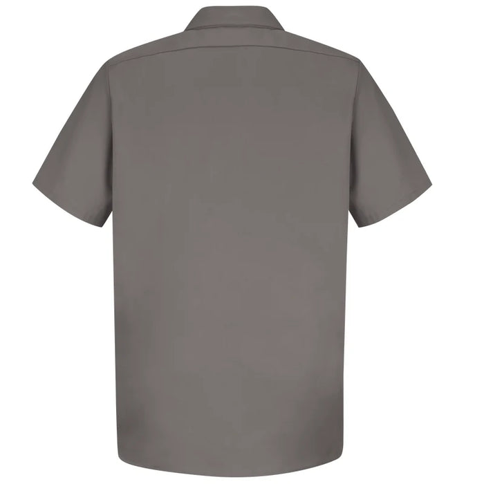 Red Kap® Men's Short Sleeve Wrinkle-Resistant Cotton Work Shirt - Graphite Gray - SC40
