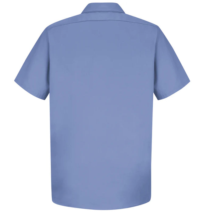 Red Kap® Men's Short Sleeve Wrinkle-Resistant Cotton Work Shirt - Light Blue - SC40
