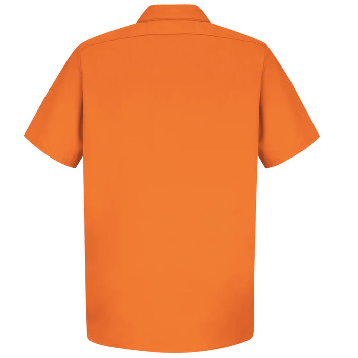 Red Kap® Men's Short Sleeve Wrinkle-Resistant Cotton Work Shirt - Orange - SC40
