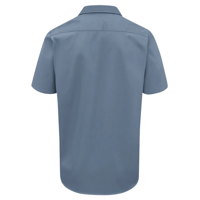 Red Kap® Men's Short Sleeve Wrinkle-Resistant Cotton Work Shirt - Postman Blue - SC40