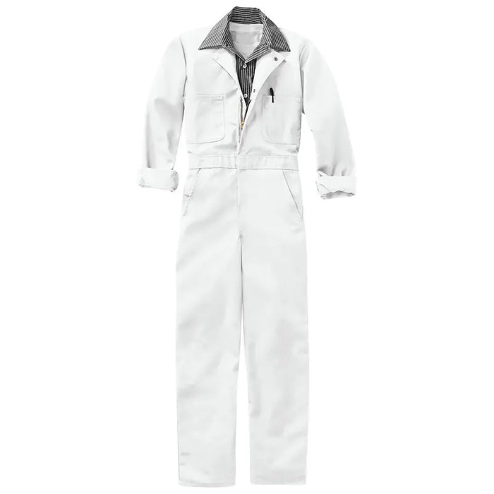 Red Kap® Professional Twill Industrial workwear Action Back Coverall - White - CT10