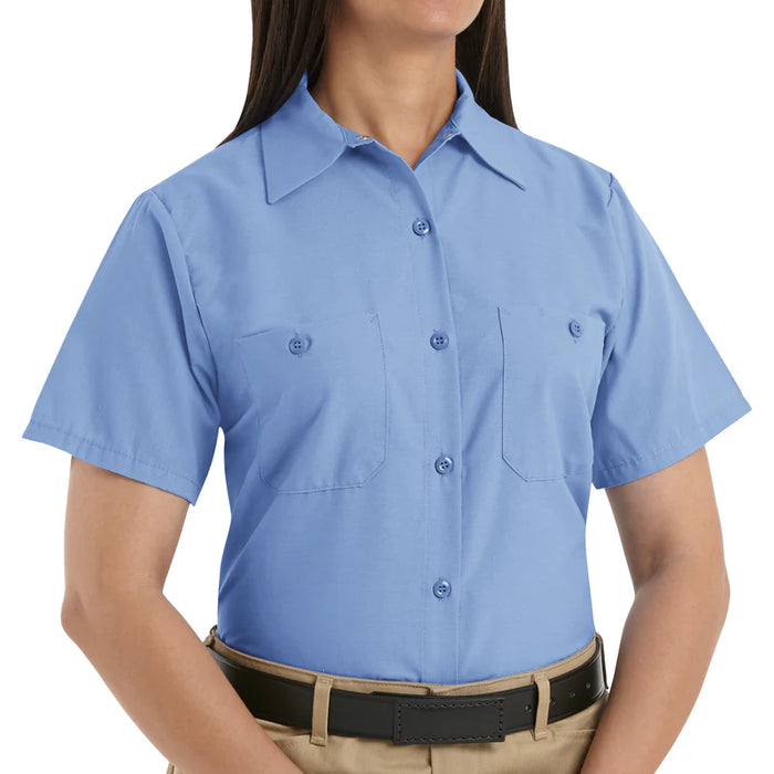 Red Kap® Women's Short Sleeve Industrial Work Shirt - Wrinkle Resistant - SP23
