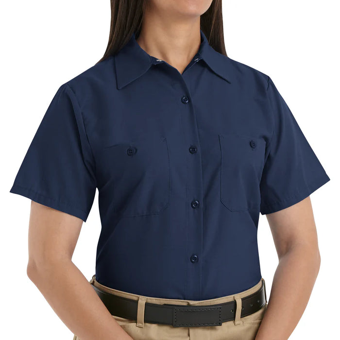 Red Kap® Women's Short Sleeve Industrial Work Shirt - Wrinkle Resistant - SP23