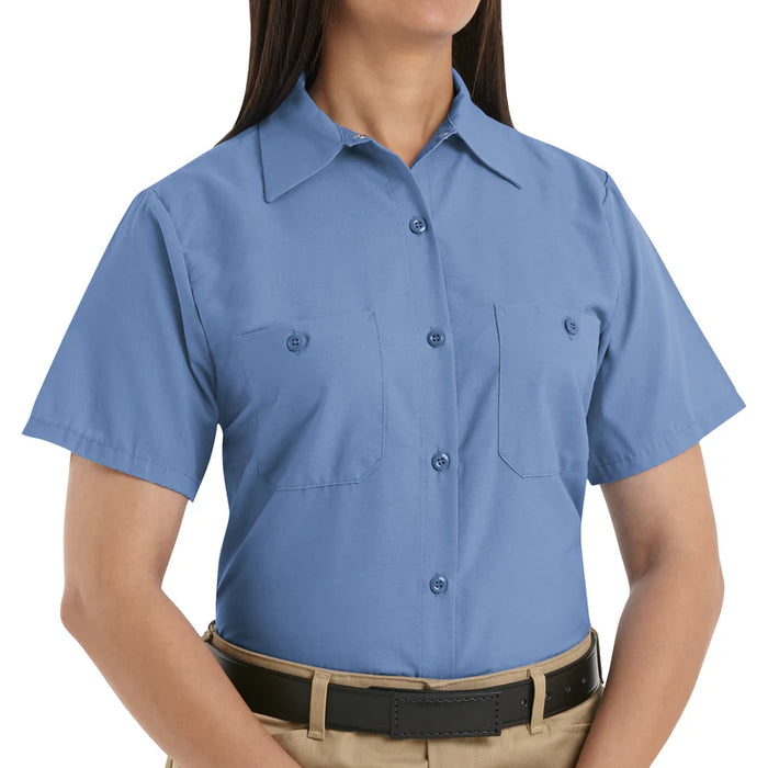Red Kap® Women's Short Sleeve Industrial Work Shirt - Wrinkle Resistant - SP23