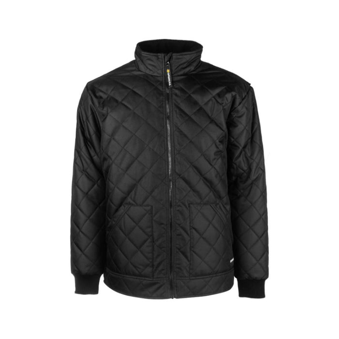 Terra® Quilted Oxford Polyester Black Winter Jacket - 100302V1