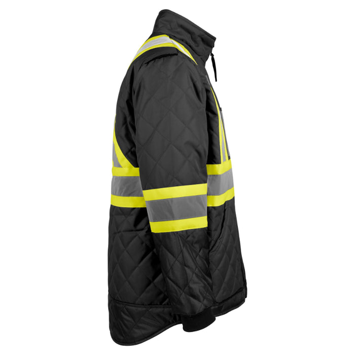 Terra® High Visibility Quilted Freezer Safety Jacket with Reflective Band - 116505
