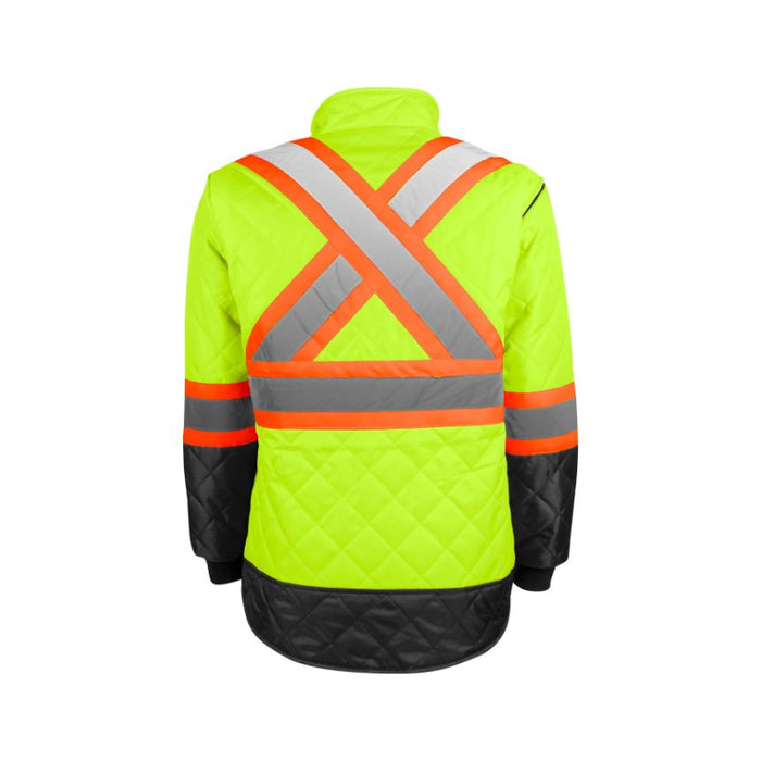 Terra® High Visibility Quilted Freezer Safety Jacket with Reflective Band - 116505