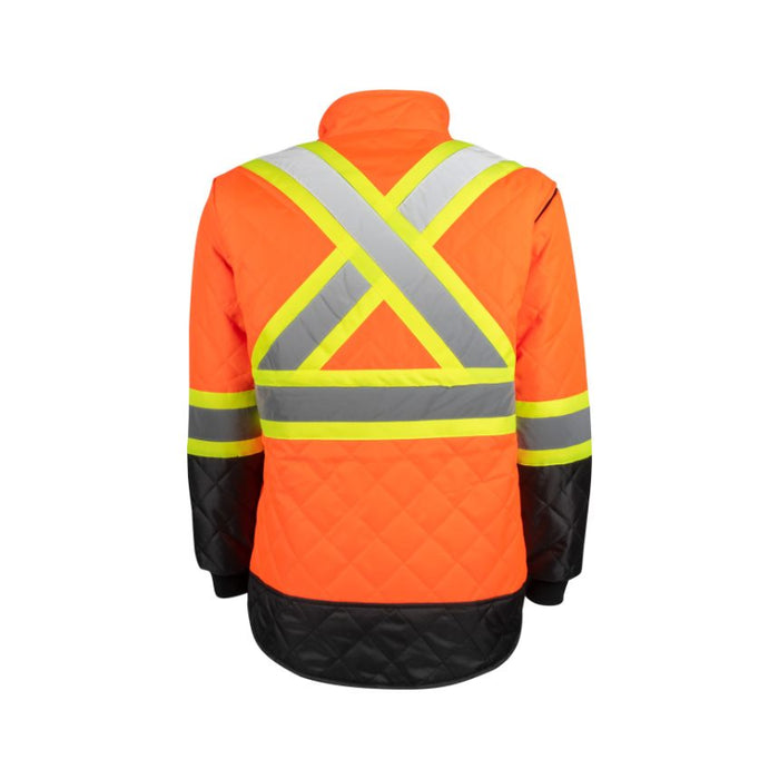Terra® High Visibility Quilted Freezer Safety Jacket with Reflective Band - 116505