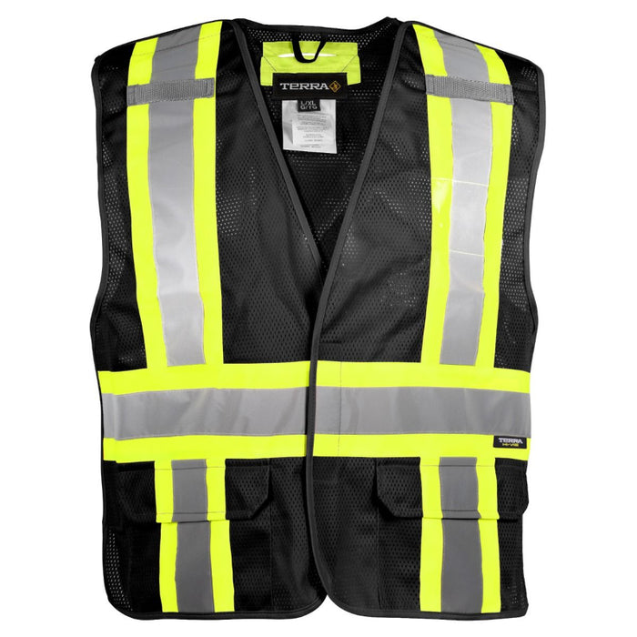 Terra® Hi-Vis 5 Point Tear Away Mesh Safety Vest - CSA Class 2 Level 2 - 116523