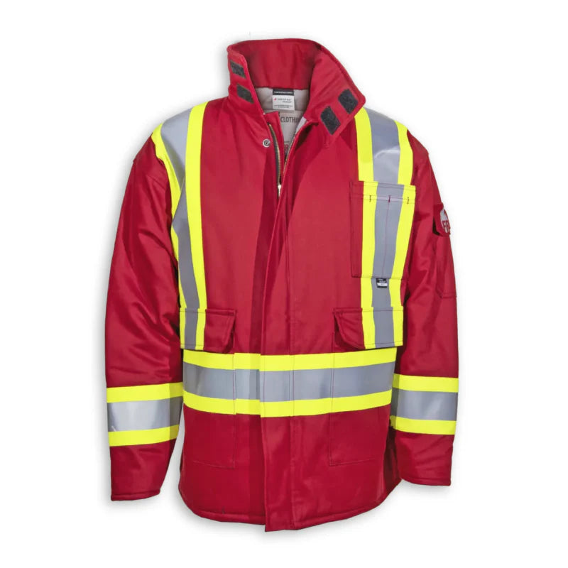 Red High Visibility safety jackets