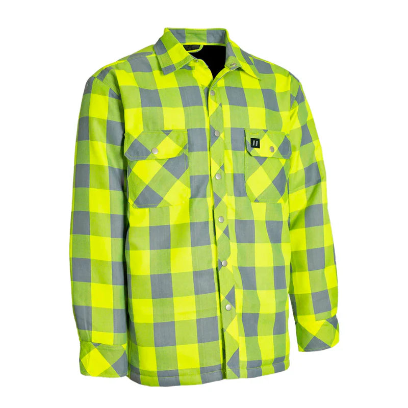 hi vis plaid flannel shirts