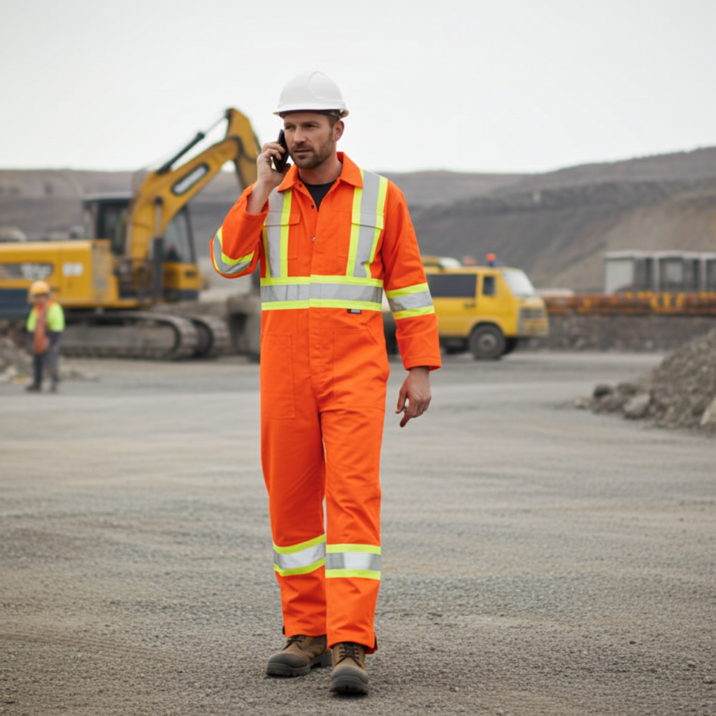 high visibility coverall hi vis jumpsuit