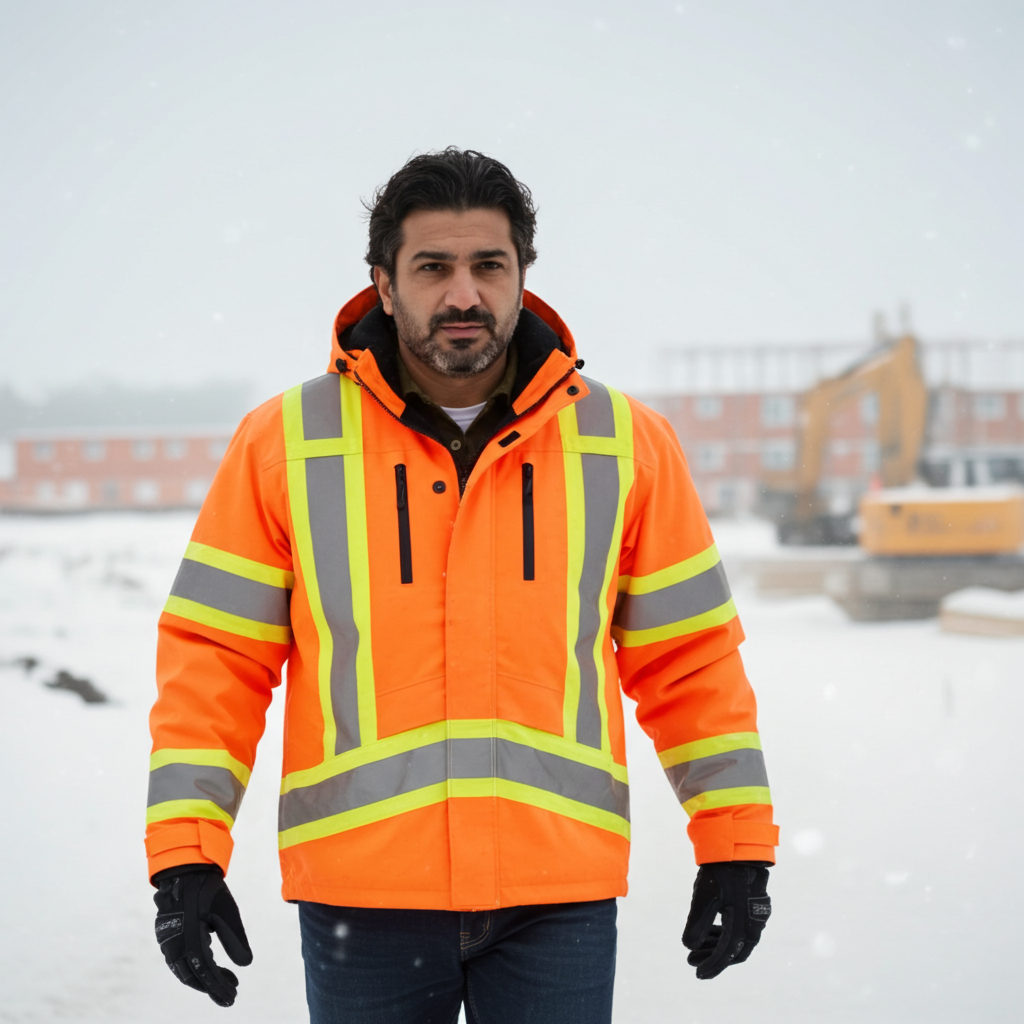 high vis winter jacket hi visibility cold weather coats