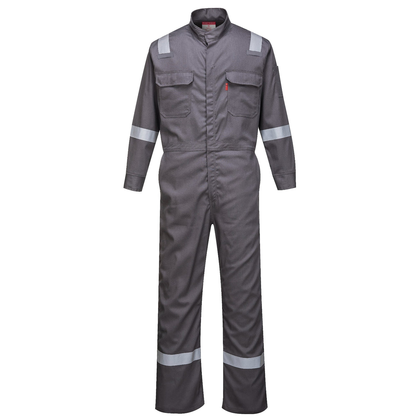 Gray coveralls and boilersuits