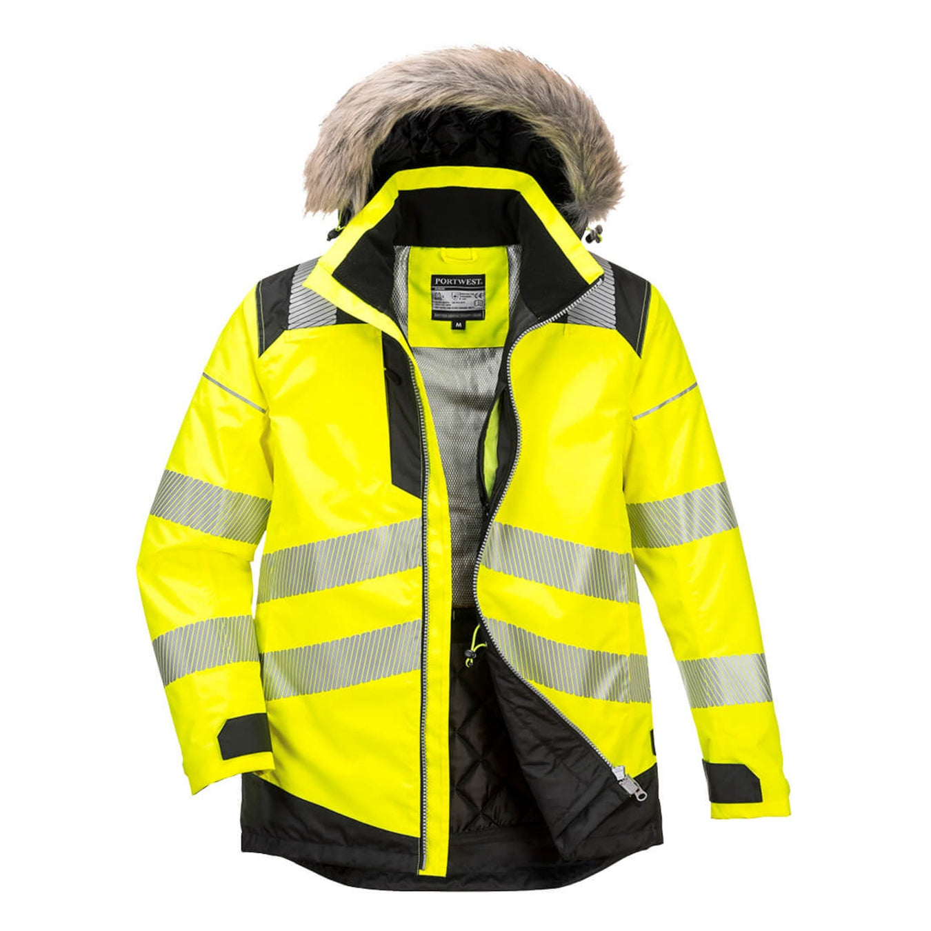 high visibility parka safety jacket hi vis parka coat