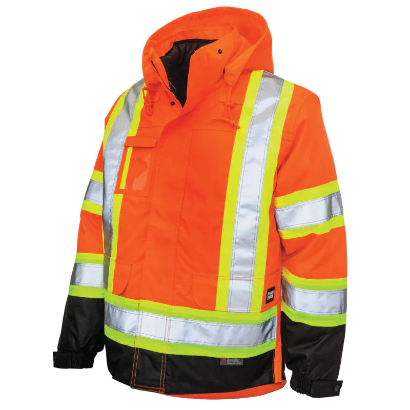 tough duck safety jacket high vis and hi visibility coats