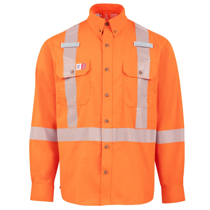 Big Bill® FR PRO® Plus Ventilated Flashtrap® Shirt with Reflective Tape - Orange - 1118PR4