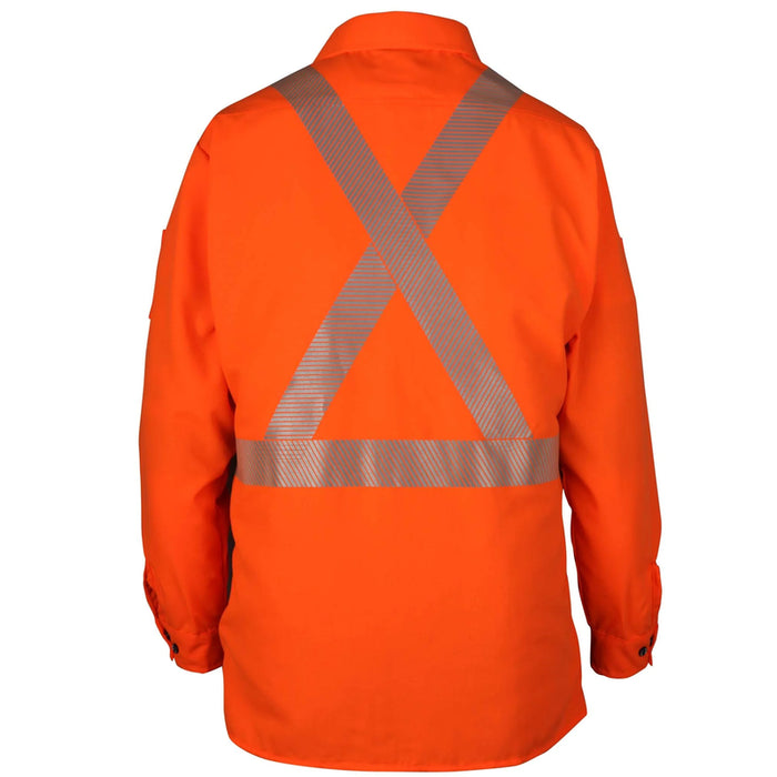 Big Bill® High Visibility Lightweight Ripstop Work Shirt - Orange - 154HVP