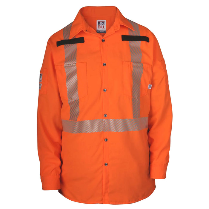 Big Bill® High Visibility Lightweight Ripstop Work Shirt - Orange - 154HVP