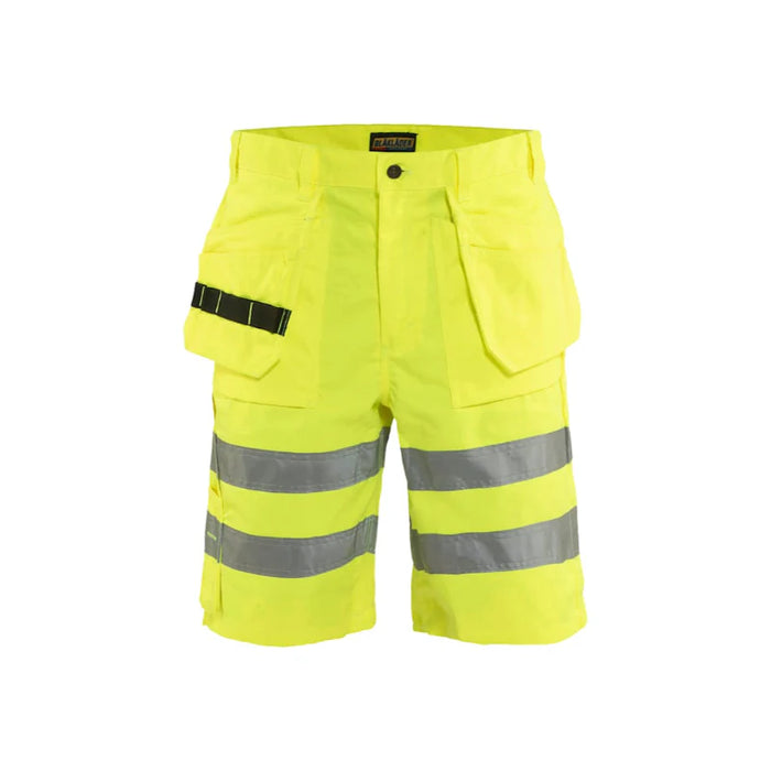 Blaklader® Workwear Hi-Vis Shorts With Utility Pockets - Yellow - 1635