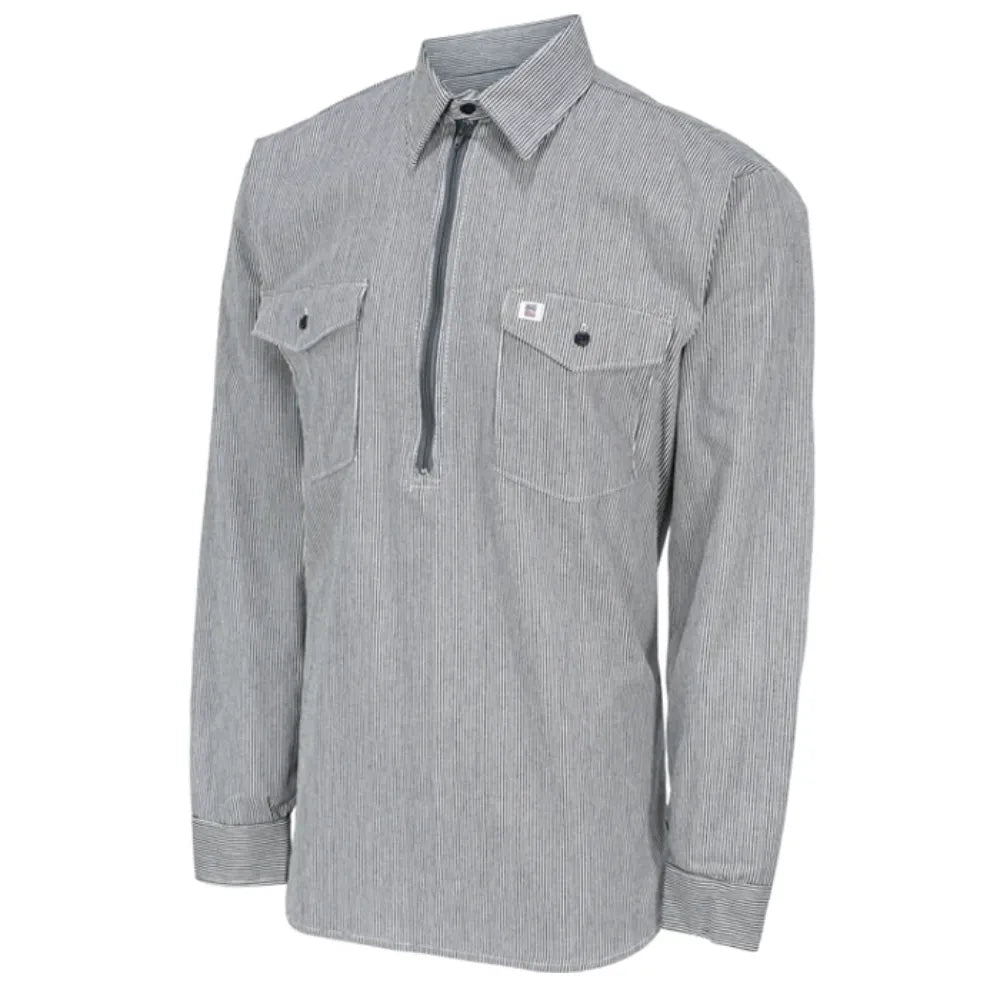 Big Bill Long-Sleeve Hickory Shirt with Half-Zip 183 — Safety