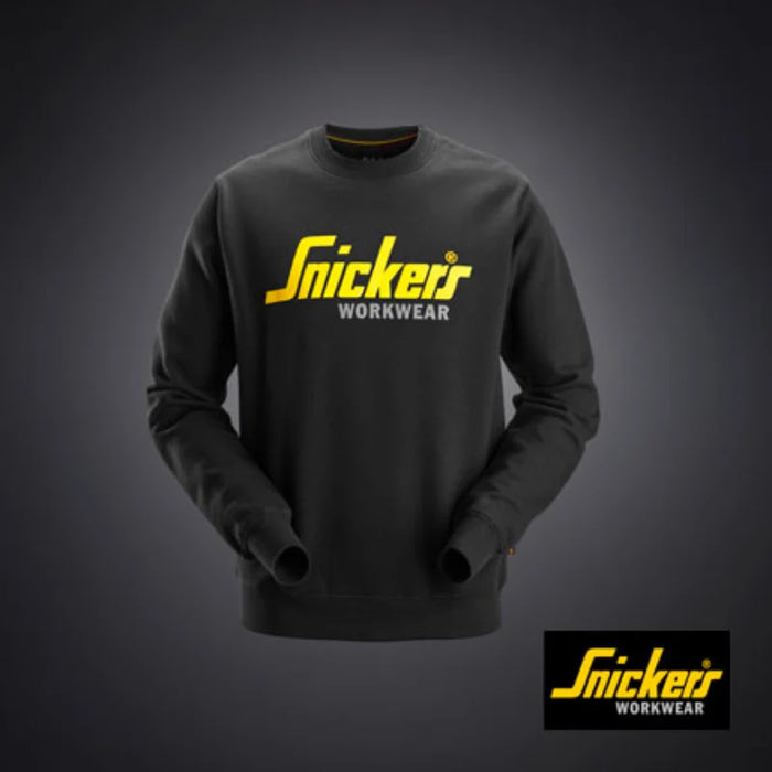 Snickers® Workwear Classic Workwear Sweatshirt - All-Day Comfort - Black - 2898