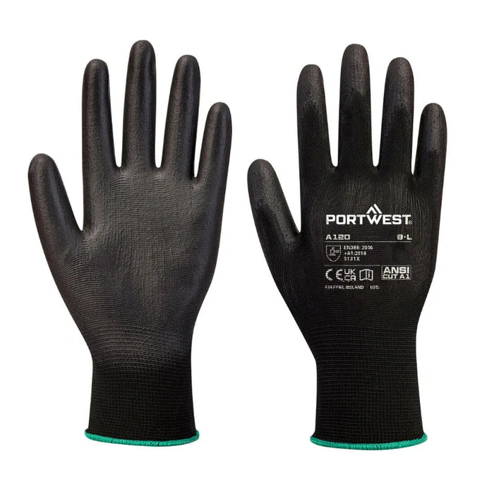 PORTWEST® A120 PU Palm Grip Gloves - ANSI Abrasion Level 3