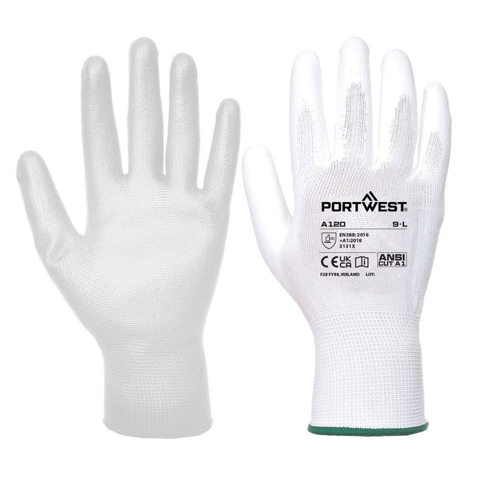 PORTWEST® Abrasion & Tear Resistant Grip Gloves - PU Coated Palm - A120