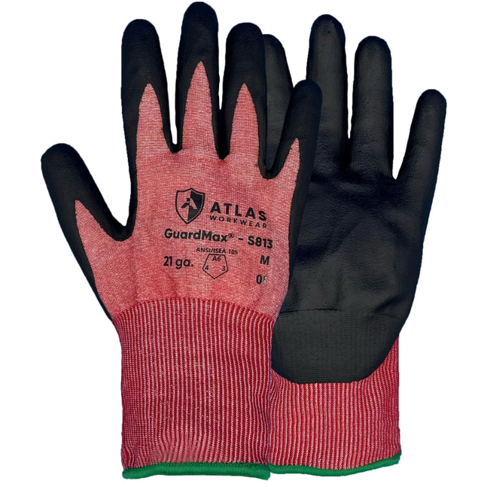 Atlas Workwear® Atlas GuardMax® 21 ga. Nitrile Coated Glove - Summer - S813