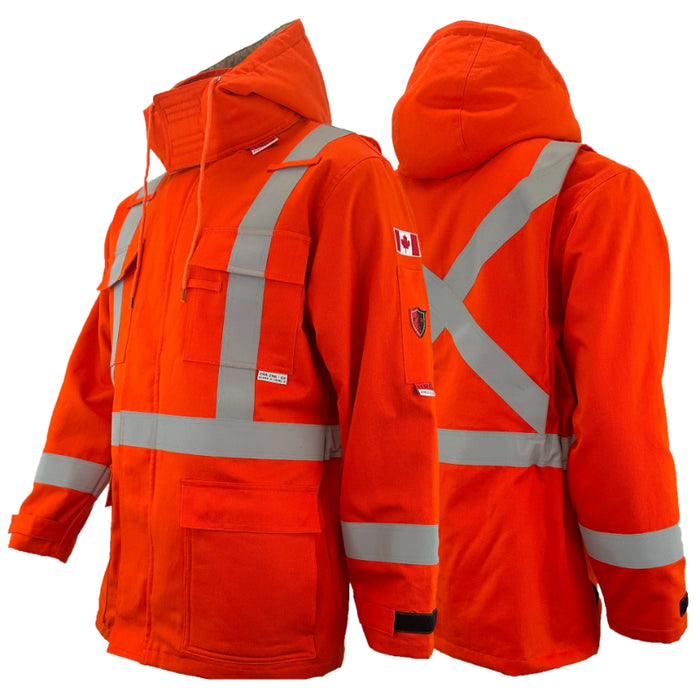 Atlas Workwear® FR/AR Hi Vis Shell Jacket - Orange - 21912OR