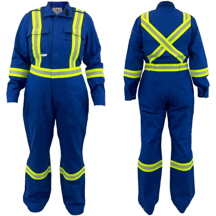 Atlas Guardian® Women's FR / ARC Flash Hi Vis Coveralls - Royal Blue - 1172RB